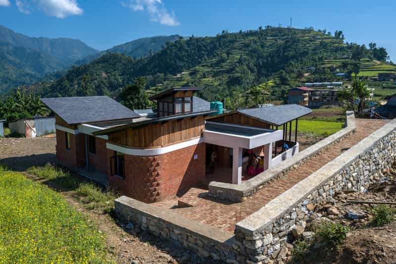 Medizinstation in den Bergen von Nepal.