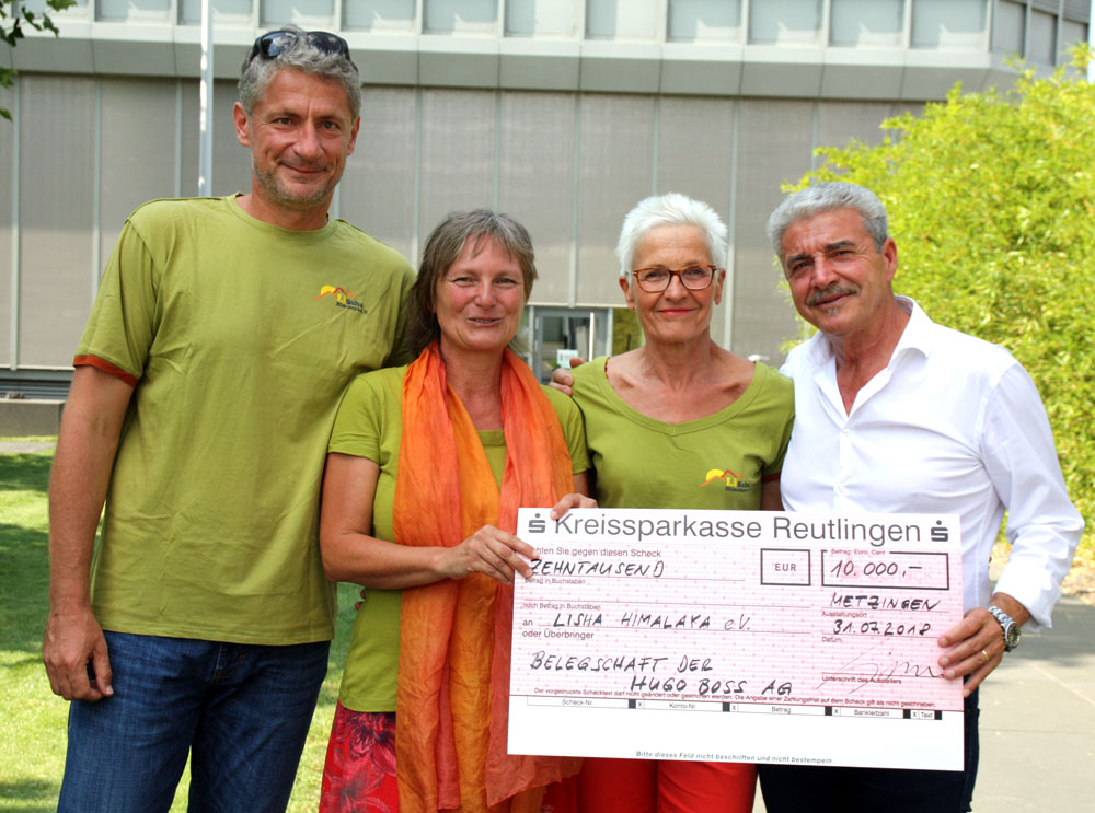 Spendenübergabe an LiScha Himalaya e.V.